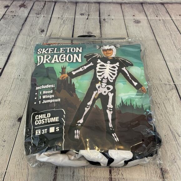 Skeleton Dragon Toddler Halloween Costume - Picture 1 of 6